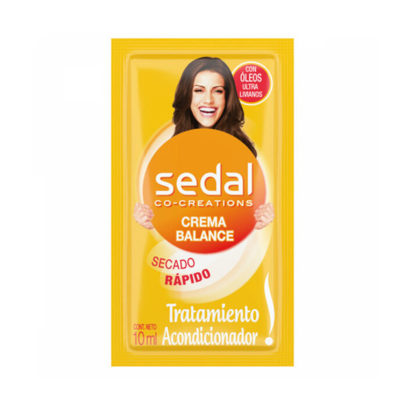 Sedal Balance Hair Conditioner Treatment Sachet Tratamiento Acondicionador Balance, 10 ml / 0.34 fl oz (pack of 6)