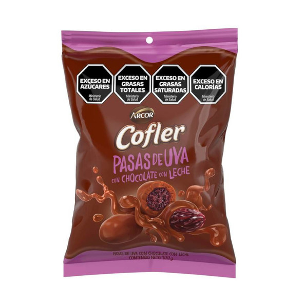 Cofler Milk Chocolate-Covered Raisins – Irresistible Sweetness Pasas de Uva con Chocolate con Leche, 100 g / 3.53 oz