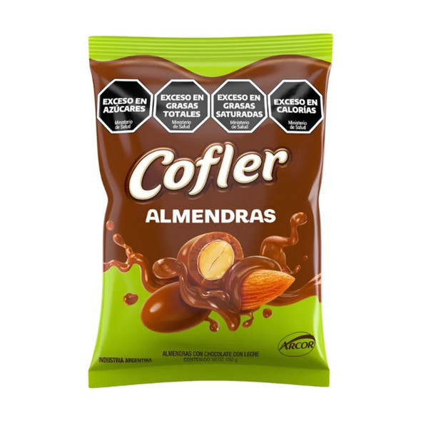 Cofler Milk Chocolate-Covered Almonds Almendras con Chocolate con Leche, 100 g / 3.53 oz