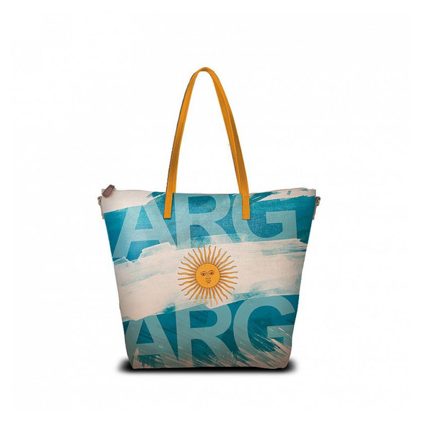 Argentina Flag Bag Bolso Argentina Watercolor Flag Bag: Tourist Handbag, 100% Polyester