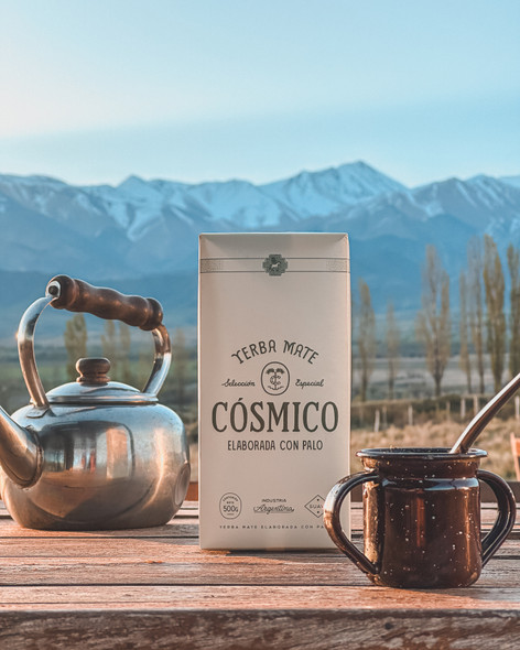 Cósmico Yerba Mate Special Selection Yerba Mate with Stems - by Sam & Hernan, 500 g / 1.1 lb bag