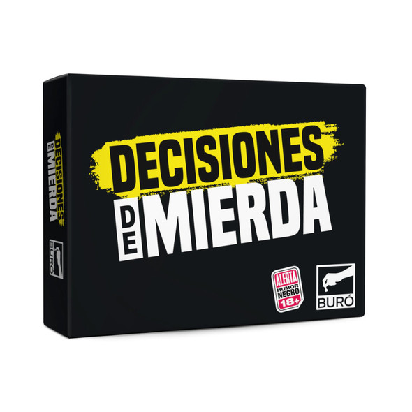 Decisiones de Mierda Card Game by Buró - Decision-Making Card Deck (Spanish)