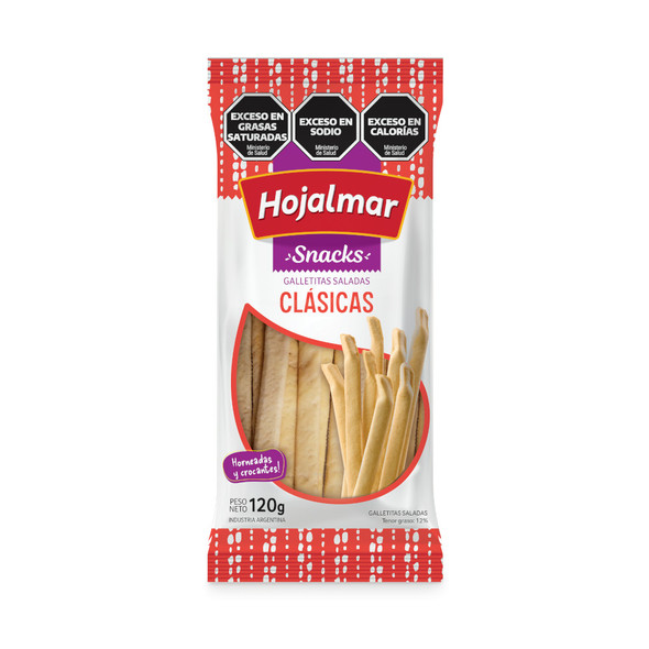 Hojalmar Classic Baked & Crunchy Salted Crackers Galletitas Saladas Tipo Talitas Clásicas, 120 g / 4.23 oz (pack of 3)