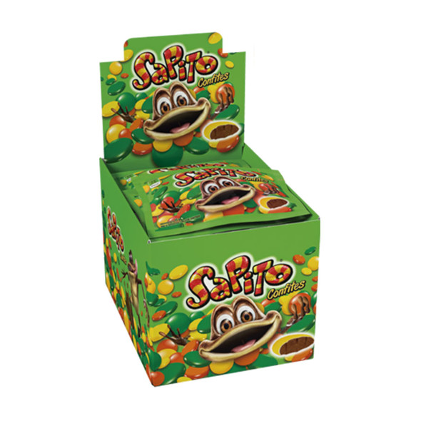Sapito Confites Candied Chocolate Sprinkles, 15 g / 0.52 oz (box of 24)