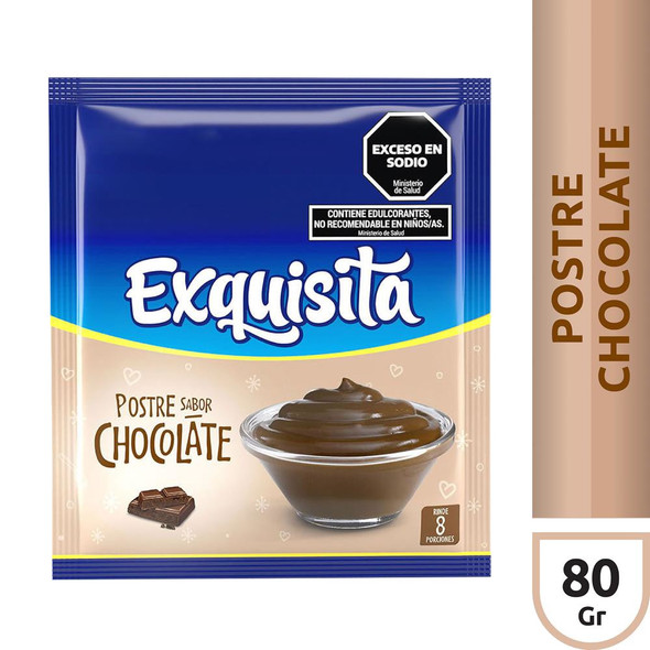 Exquisita Chocolate Ready to Make Dessert, 8 servings per pouch, 80 g / 2.82 oz (pack of 3)