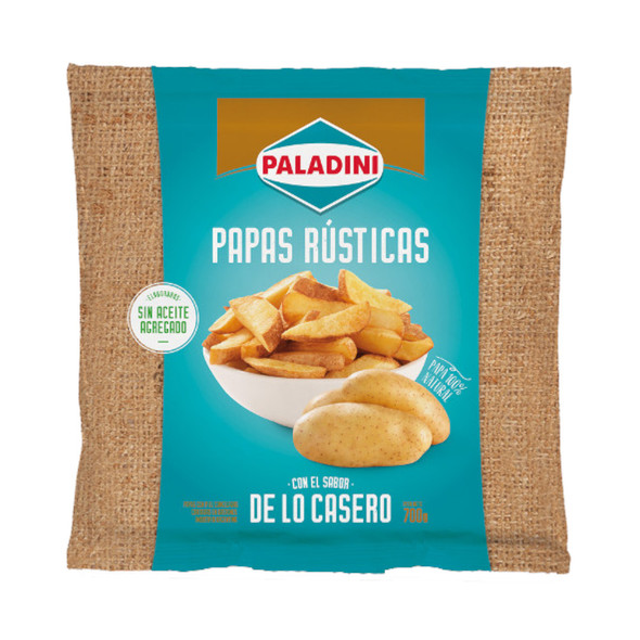 Paladini Rustic Cut Potatoes - 100% Natural Potato Wedges Papas Rústicas, 700 g / 24.69 oz