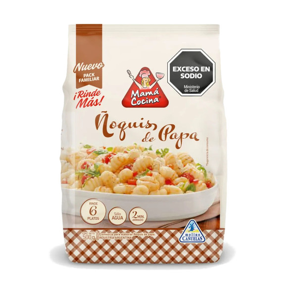 Mamá Cocina Ready to Make Ñoquis Gnocchi Flour Just Add Water, 500 g / 17.63 oz bag