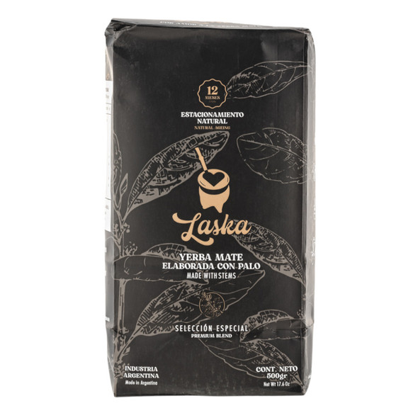 Laska Mates Yerba Mate Special Selection Premium Low Dust Yerba Mate with Natural Aging, 500 g / 1.1 lb