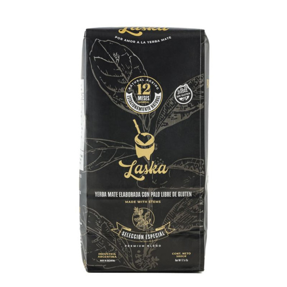 Laska Mates Yerba Mate 6-Piece Special Selection Premium Low Dust Yerba Mate with Natural Aging, 500 g / 1.1 lb ea (pack of 6)