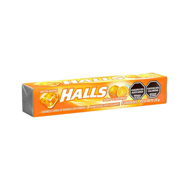 Halls Naranja Orange Hard Candy with Vitamin C, 28 g / 0.98 oz ea (box ...