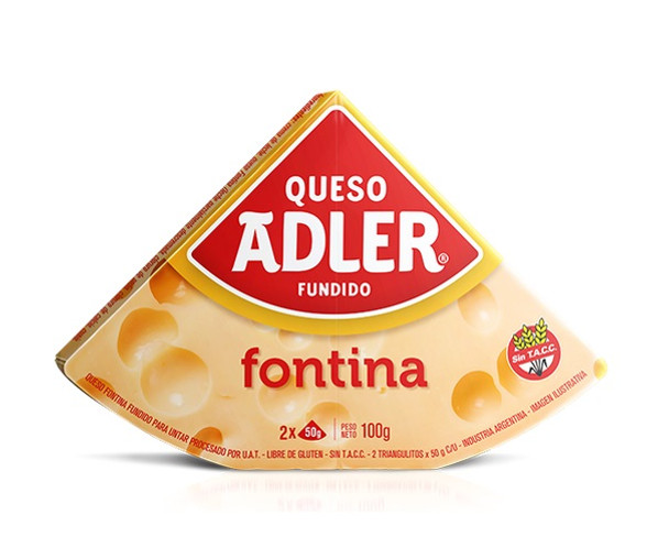 Queso Adler Fontina, 100 g / 3.5 oz