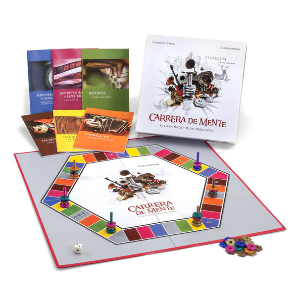 Carrera de Mente Board Game the Great Game of Questions Edition Platinum by Ruibal