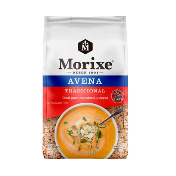 Morixe Traditional Oatmeal for Baking and Soups Avena Tradicional, 400 g / 14.10 oz