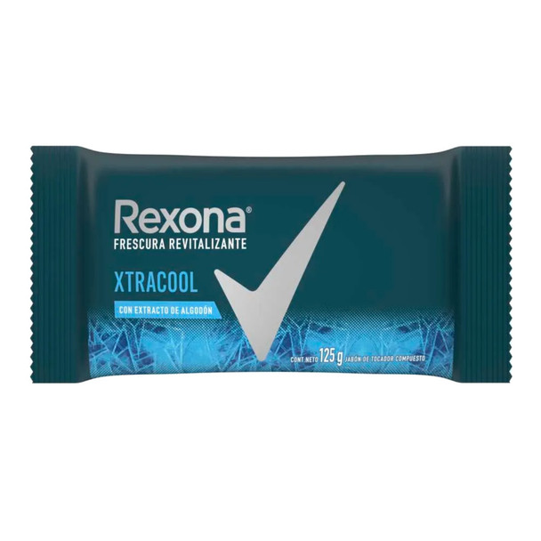 Rexona Xtracool Revitalizing Freshness with Cotton Extract Compound Soap Bar, 125 g / 4.4 oz (pack of 3)