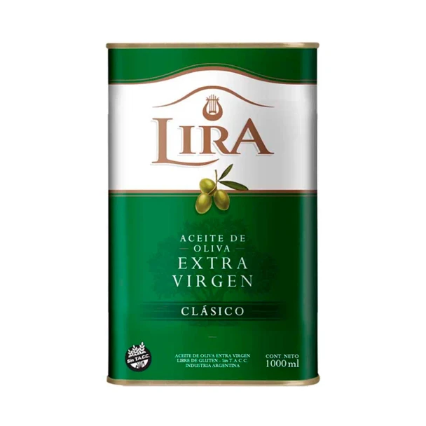 Lira Classic Extra Virgin Olive Oil Aceite de Oliva Extra Virgen, 1000 ml / 33.8 fl oz