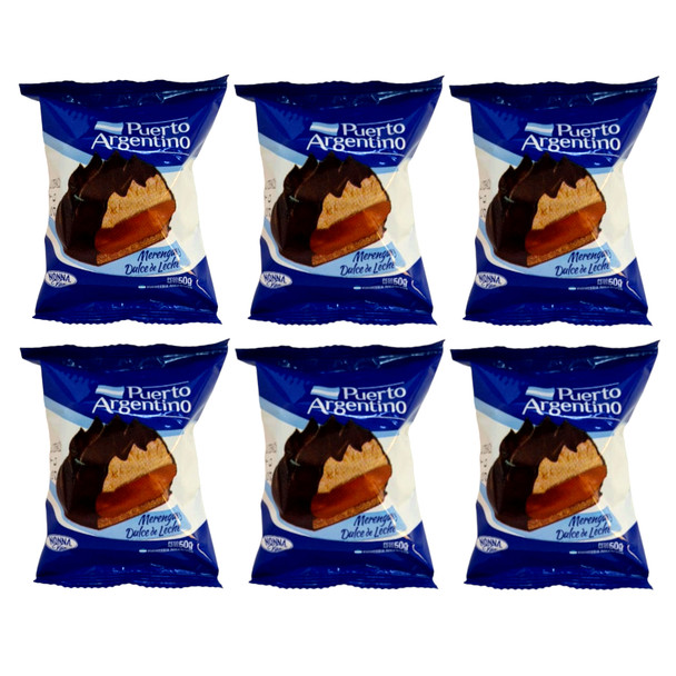 Nonna Vita Alfajor Filled with Dulce de Leche & Merengue, 50 g / 1.76 oz (pack of 6)