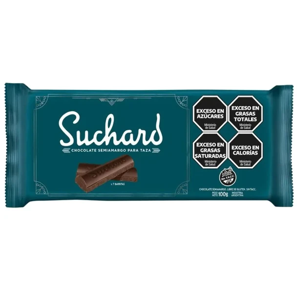 Suchard Chocolate Para Taza Milk Chocolate Bar Ideal for "Submarino" & Desserts, 100 g / 3.52 oz
