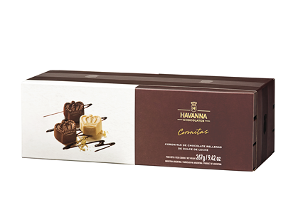 Havanna Coronitas Bombones Milk Chocolate, Semi-bitter Chocolate & White Chocolate Bites Filled with Dulce de Leche,  267 g / 9.42 oz 