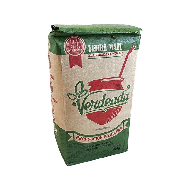 Verdeada Yerba Mate Natural 24 Month Aging Manually Packed in Misiones, 500 g / 1.1 lb