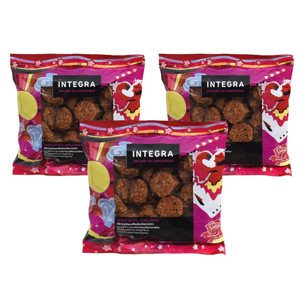 Integra Cookies Chocolate & Hazelnuts Galletitas Chocolate & Avellanas 150 g / 5.29 oz (pack of 3)