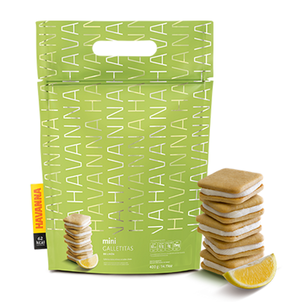 Havanna Mini Lemon Cookies Filled With Creme Lemon, 400 g / 14.11 oz