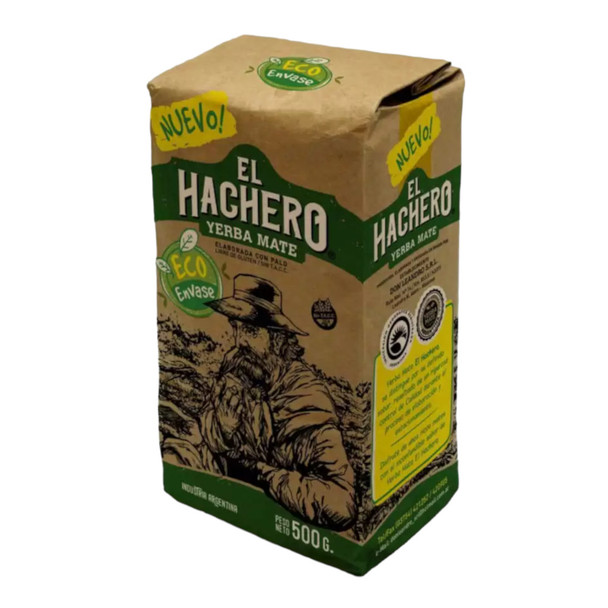 El Hachero Yerba Mate Eco-Envase, Gluten-Free, 500 g / 17.6 oz