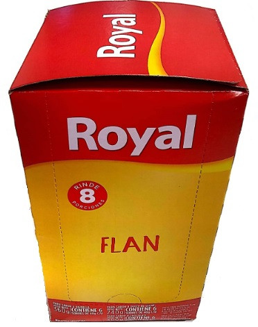 Royal Chocolate Ready to Make Flan, 8 servings per pouch, 60 g / 2.11 oz (box of 6 pouches)