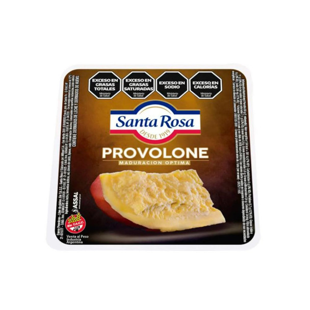 Santa Rosa Queso Provolone Trozado Argentinian Provolone Semi-Hard Cheese for Grill Pasta Semi-Dura, 300 g / 10.6 oz (approx)