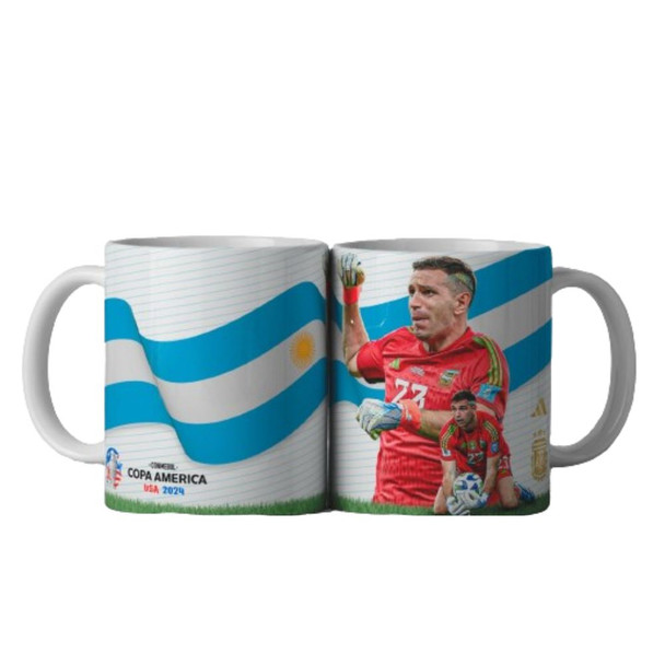 Taza Copa America 2024 & Dibu Martínez Coffee & Tea Mug El Dibu Design - Ceramic Printed Cup