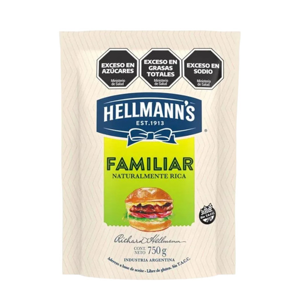 Hellmann's Naturalmente Rica Mayonnaise - Family Size, 750 g / 26.46 oz