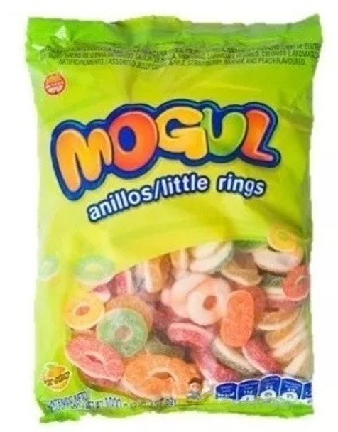 Mogul Gomitas Anillos Little Rings Candies Gummies Assorted Flavors Apple, Orange, Peach & Strawberry , 250 g / 8.8 oz