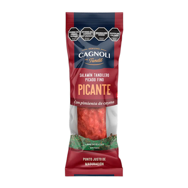 Cagnoli Salamín Salame Tandil Picado Fino Picante con Pimienta Cayena - Gluten Free, 1 unit