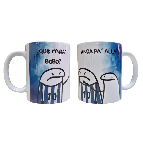 Taza Messi Diseño "Que Mira Bobo, Andá Pa' Allá" Coffee Mug Tea Cup Lionel Messi "Que Mira Bobo, Andá Pa' Allá" Design - Ceramic Cup Printed On Both Sides