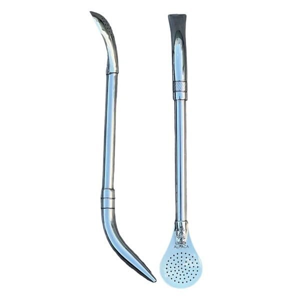 Alpaca Bombilla Pico de Loro Perfect for Yerbas sin Palo by Made in Mate - Premium Mate Straw
