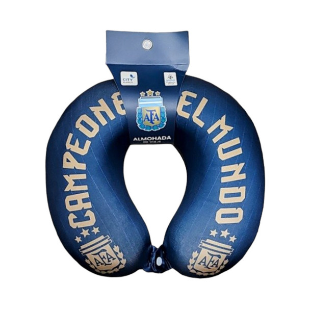 Official AFA Neck Travel Pillow - World Champions - Almohadón Oficial de la AFA Almohadón de Viaje