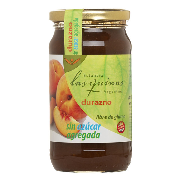 Estancia las Quinas Argentina Sugar-Free Peach Jam Gluten-Free Mermelada de Durazno, 420 g / 14.82 oz