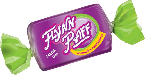 Caramelos Flynn Paff Uva Grape Flavored Soft Candy, 560 g / 19.75 oz Box