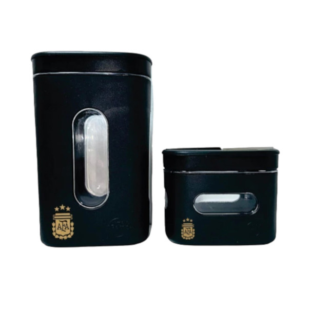 Mate Pampa AFA Pampera Kit - Black Mate Set with Sugar Bowl & Yerba Container