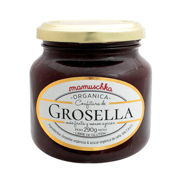 Mamuschka Organic Currant Jam Gluten-Free - Confitura Orgánica de Grosella, 290 g / 10.22 oz
