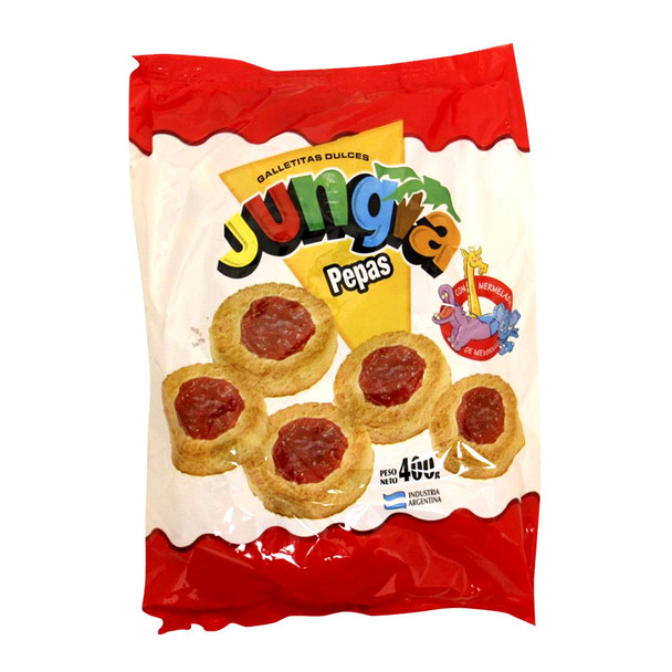 Jungla Sweet Cookies Pepas Sweet Quince Jelly Cookies Galletitas Dulces Pepas de Membrillo, 400 g / 14.10 oz