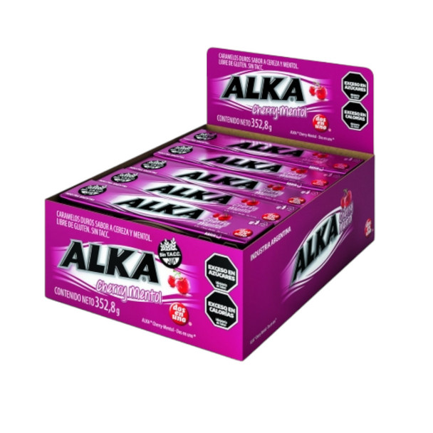 Alka Cherry Menthol Hard Candy, Gluten-Free, Cherry & Menthol Flavor, 352.8 g / 12.5 oz (box of 12)
