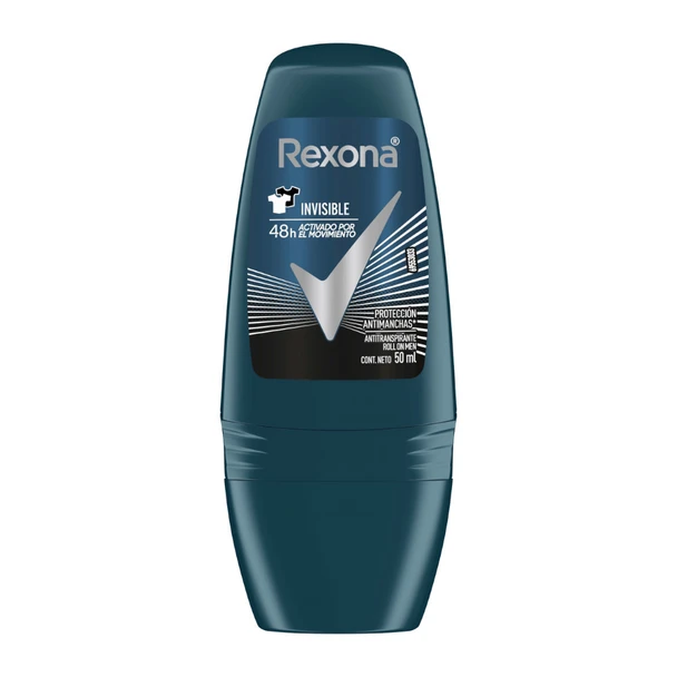 Rexona Men Invisible 48h Protection Antiperspirant Desodorante Antitranspirante Roll On, 50 g / 1.76 oz