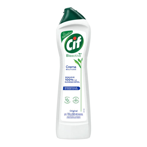 Cif Crema Multiuso Original Limpiador Cremoso White Cream Cleaner, 750 g / 26.45 oz