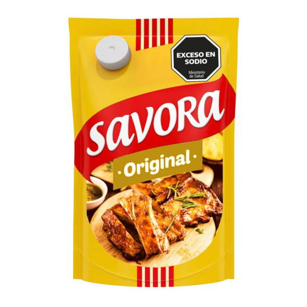 Savora Classic Yellow Mustard in Pouch, 500 g / 1.1 lb