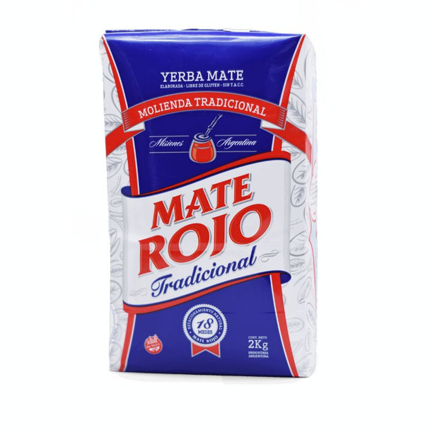 Mate Rojo Yerba Mate Tradicional from Misiones Argentina, 2 kg / 4.4 lb