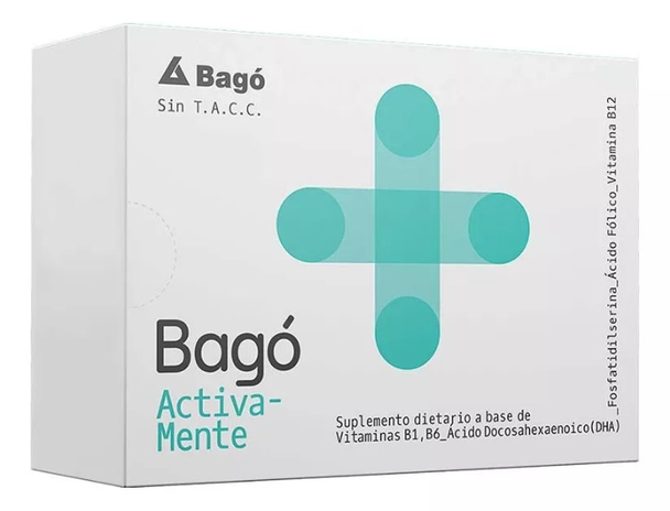 Bagó Dietary Supplement B12, B6 & B1 Vitamins Suplemento Activamente (30 count)