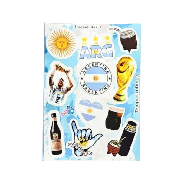 Stickers Autoadhesivos Diseño Argentina - Water-Resistant Vinyl Decals, Durable & Easy to Apply