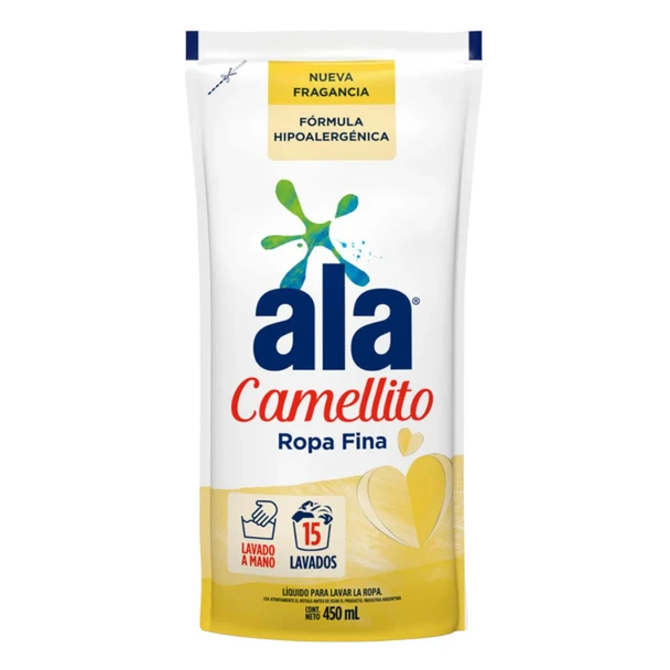 Ala Camellito Ropa Fina Matic Liquid Laundry Detergent Delicate Wash - PH Neutral Formula, 450 ml / 15.21 fl oz