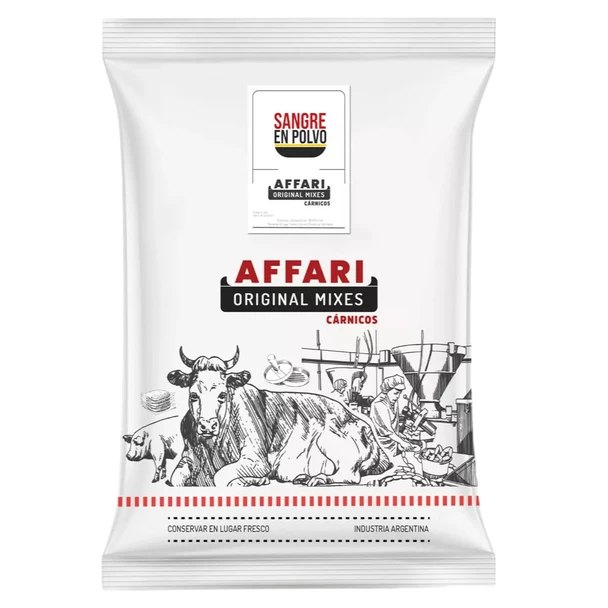 Affari Original Mixes Powdered Blood, Whole Pasteurized for Blood Sausage, 5 kg / 11 lbs