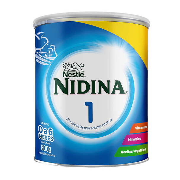 Nestlé Nidina 1 Infant Formula Powder for Babies 0-6 Months, 800 g / 28.22 oz